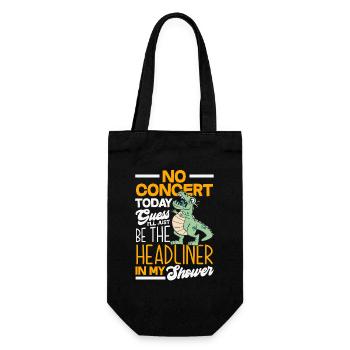 Pas de concert aujourd’hui, musique triste - Sac à bouteille - noir - Devant