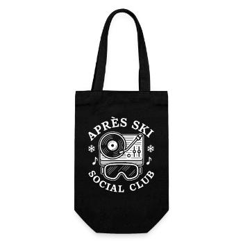 Apres Ski Social Club - Geschenkbeutel für Flaschen - Schwarz - Vorne