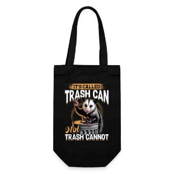 Funny Opossum - Gift Bag for Bottles - black - Front