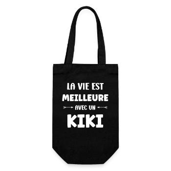 La vie est mieux avec un Kiki - Sac à bouteille - noir - Devant
