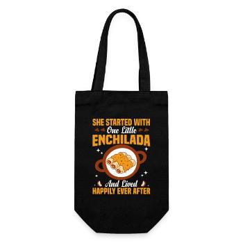 Mexikanisches Foodie-Enchilada-Liebhaber-Mexikanisches Gericht - Geschenkbeutel für Flaschen - Schwarz - Vorne