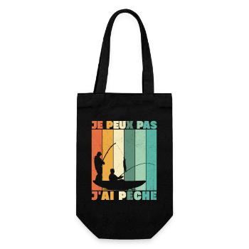Je Peux Pas J'ai Pêche - Sac à bouteille - noir - Devant
