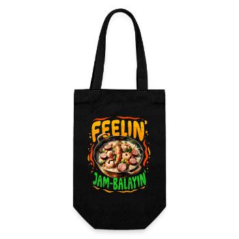 Jambalaya Feelin Jam-Balayin - Geschenkbeutel für Flaschen - Schwarz - Vorne