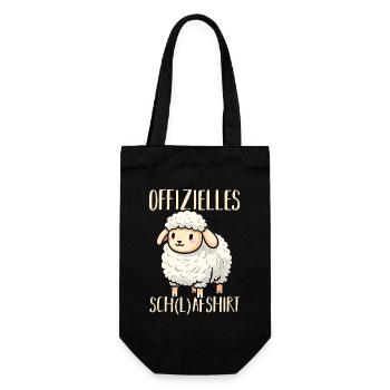 Chemise de nuit officielle Mouton endormi - Sac à bouteille - noir - Devant