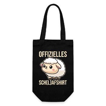 Chemise de nuit officielle Mouton endormi - Sac à bouteille - noir - Devant