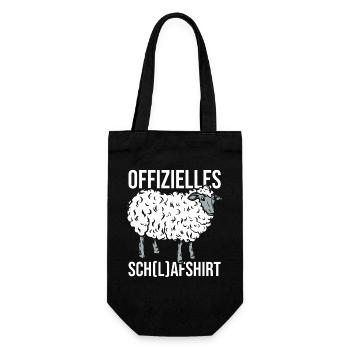 Chemise de nuit officielle Mouton endormi - Sac à bouteille - noir - Devant