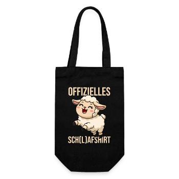 Chemise de nuit officielle Mouton endormi - Sac à bouteille - noir - Devant