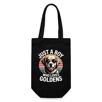 Golden Retriever Sunglasses - Gift Bag for Bottles - black - Front