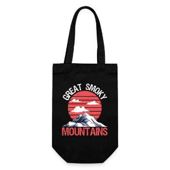 Great Smoky Mountains - Geschenkbeutel für Flaschen - Schwarz - Vorne