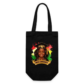 Future HBCU Graduate – Melanin Pride - Gift Bag for Bottles - black - Front