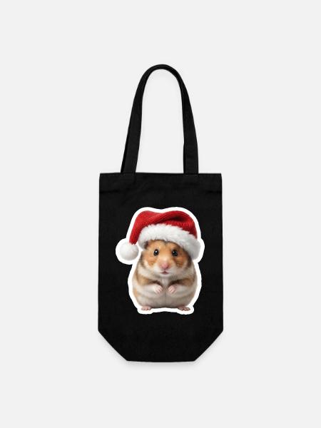 Doux Hamster - Doux Noël - Sac à bouteille - noir