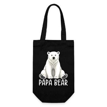 Papa Bear - Gift Bag for Bottles - black - Front