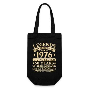 Vintage 1976 Vintage Né 50e anniversaire - Sac à bouteille - noir - Devant