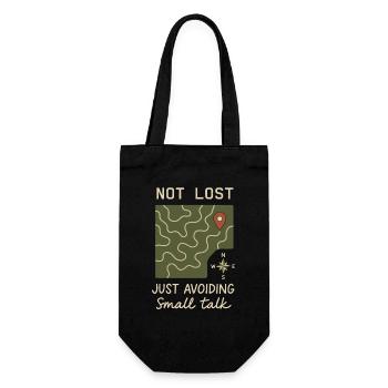 Women's solo hiker empowerment trail - Gift Bag for Bottles - black - Front