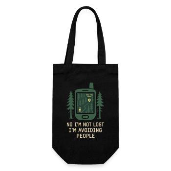 Women's solo hiker empowerment trail - Gift Bag for Bottles - black - Front