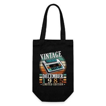 Vintage 1985 Cassette Limited Edition - Gift Bag for Bottles - black - Front
