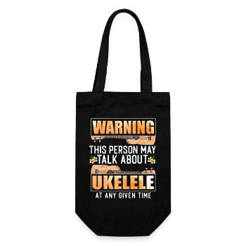 Ukulélé hawaïen Uke Avertissement : - Sac à bouteille - noir - Devant
