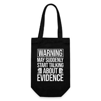 Forensic Analyst Start Talking About Evidence - Gift Bag for Bottles - black - Front