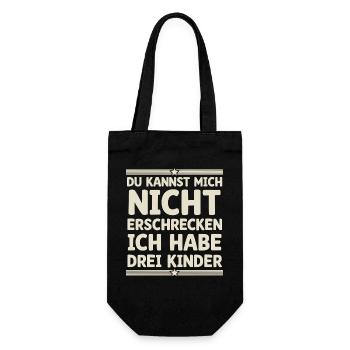 3 enfants Maman Maman Papa Père - Sac à bouteille - noir - Devant