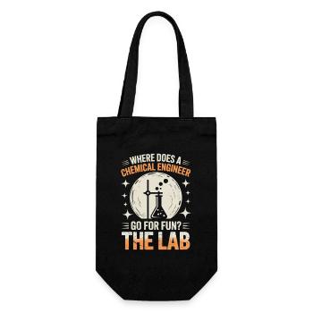 Proud engineering lab life - Gift Bag for Bottles - black - Front