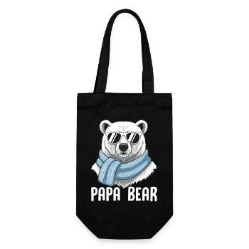 Papa Bear - Gift Bag for Bottles - black - Front