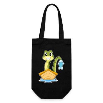 Pêche au poisson serpent pêcheur - Sac à bouteille - noir - Devant