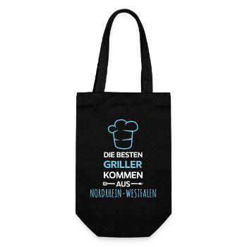 Die besten Griller aus Nordrhein-Westfalen Design - Geschenkbeutel für Flaschen - Schwarz - Vorne