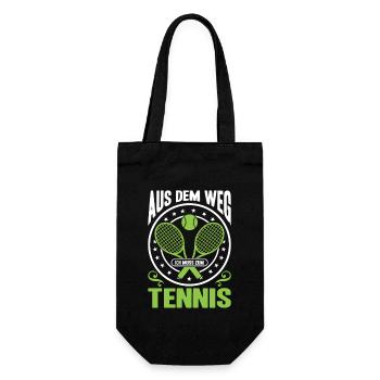 Tennis Player Gifts Tennis Sayings Outfits - Gift Bag for Bottles - black - Front