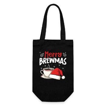 Joyeux Brewmas, drôle - Sac à bouteille - noir - Devant