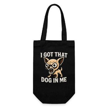 Chihuahua dit de l’humour Une idée de cadeau drôle - Sac à bouteille - noir - Devant