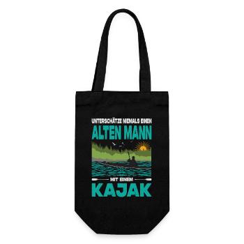 Kayaker Gifts Kayak Water Sports Outfits - Gift Bag for Bottles - black - Front