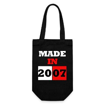 Made In 2007 Anniversaire - Sac à bouteille - noir - Devant