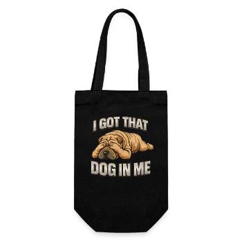Shar Pei Dogs, une idée de cadeau humoristique - Sac à bouteille - noir - Devant