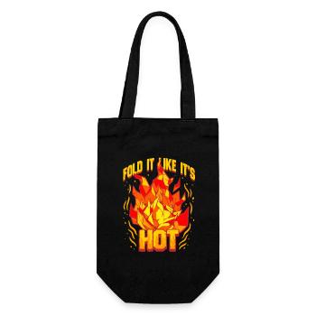 Origami Fold It Like Its Hot - Gift Bag for Bottles - black - Front