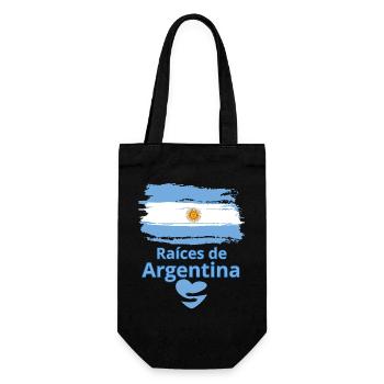 Argentina's Roots: Albiceleste Pride - Gift Bag for Bottles - black - Front