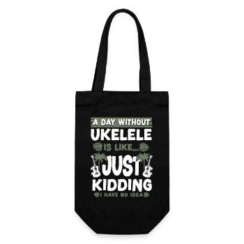 Ukulélé hawaïen uke Une journée sans - Sac à bouteille - noir - Devant