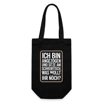Je suis habillé à un bureau Bureau à domicile - Sac à bouteille - noir - Devant