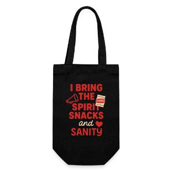 Cadeau du club de pom-pom girls - Sac à bouteille - noir - Devant