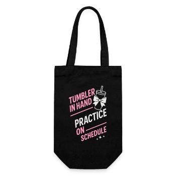 Cadeau du club de pom-pom girls - Sac à bouteille - noir - Devant