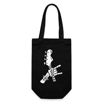 Guitariste Guitariste Hommes Garçons Guitare - Sac à bouteille - noir - Devant