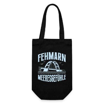 Baltic Sea Holidays FEHMARN SEA FEELINGS Fun - Gift Bag for Bottles - black - Front