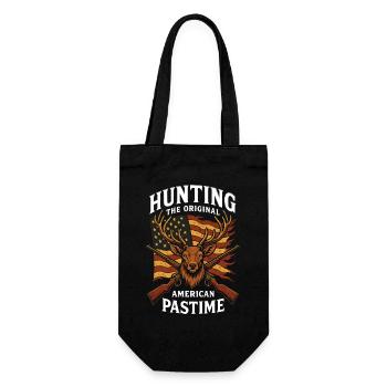 Hunting Original American Pastime Independence Day - Gift Bag for Bottles - black - Front