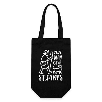 Buen Camino 2026 | The Camino de Santiago The journey is the goal - Gift Bag for Bottles - black - Front