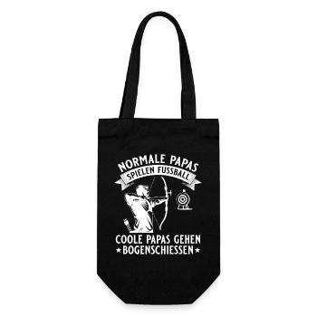 Archery Dad Archer with Target - Gift Bag for Bottles - black - Front
