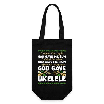 Ukulélé hawaïen que j’ai demandé - Sac à bouteille - noir - Devant