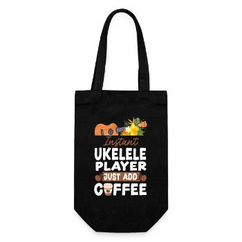 Hawaiian Ukulele Uke Coffee - Geschenkbeutel für Flaschen - Schwarz - Vorne