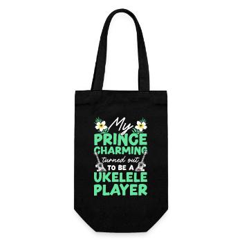 Hawaiian Ukulele Uke Girlfriend My - Geschenkbeutel für Flaschen - Schwarz - Vorne