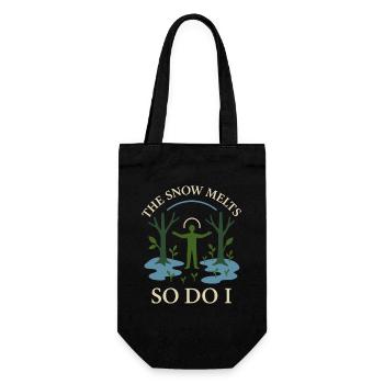 Remise à zéro mentale, Forest Walk Overthinker - Sac à bouteille - noir - Devant