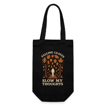 Forest Walk Overthinker Mental Reset - Gift Bag for Bottles - black - Front