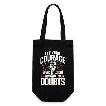 Poésie Slam Speak Loud Slam Poésie - Sac à bouteille - noir - Devant